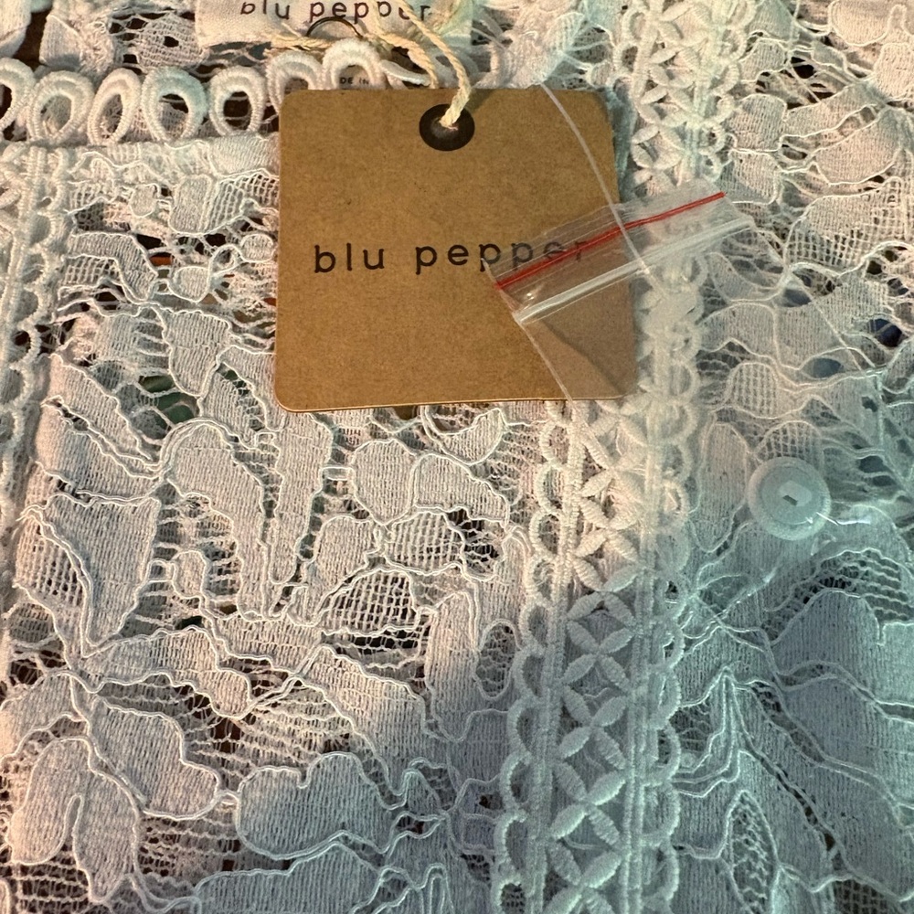 Blu Pepper White Lace Minidress Multiple Sizes - Picture 7 of 10